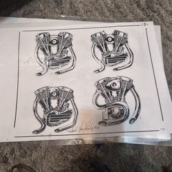 Vintage tattoo flash  Von Langley