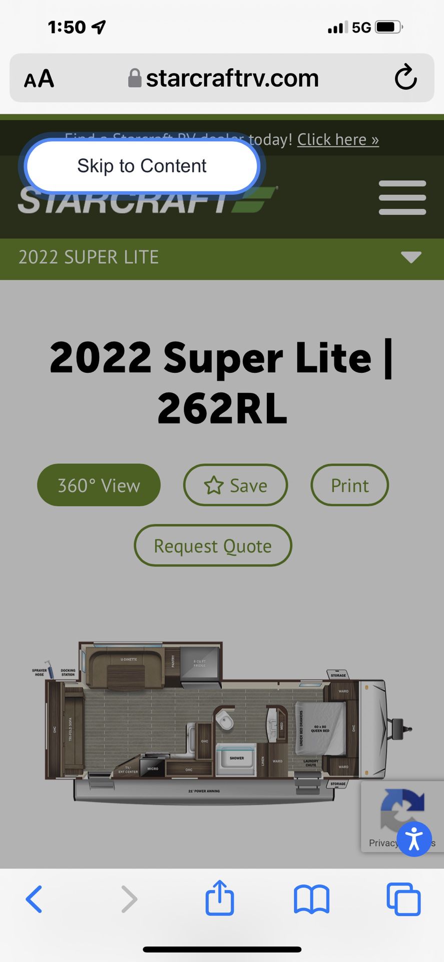 2022 StarCraft Super Lite 262rl