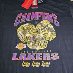 Lakers Mitchell & Ness T shirt size L