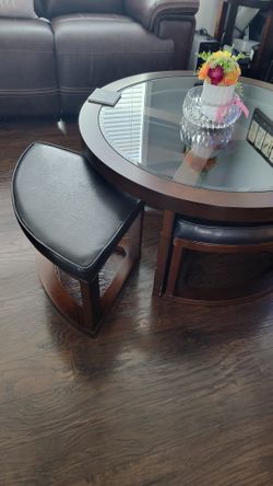 Marion Coffee Table with Nesting Stools for Sale in Sunnyvale CA