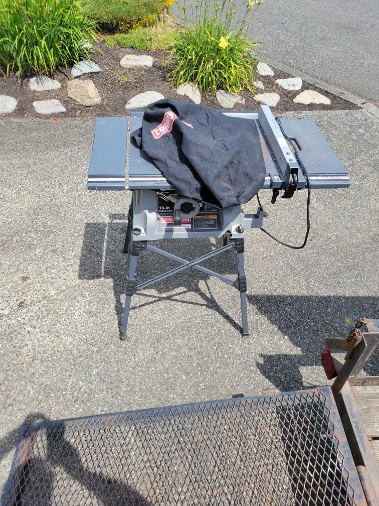 Craftsman Table Saw Portable 10"