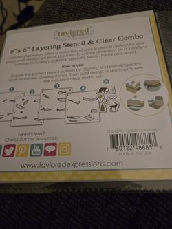 Taylored Expressions Great Outdoors stencil & stamp set