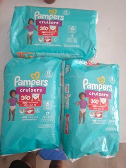 PAMPERS SIZE 6 $25 FOR BOTH