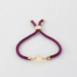 18k Gold Reem's Bracelets (Blooma, Purple)