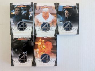 Upper Deck Marvel Comics Fantastic Four Relic Card Set
