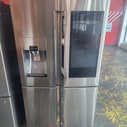 Samsung 36 Inch Family Hub 4 Door Refrigerator 27.9 Cu Ft 