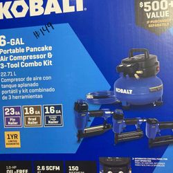 Kobalt Air Compressor And Tool Combo Kit