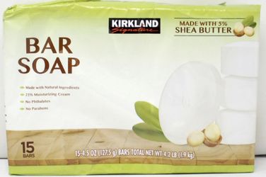 Kirkland Bar Soap Made with Shea Butter 15 bars