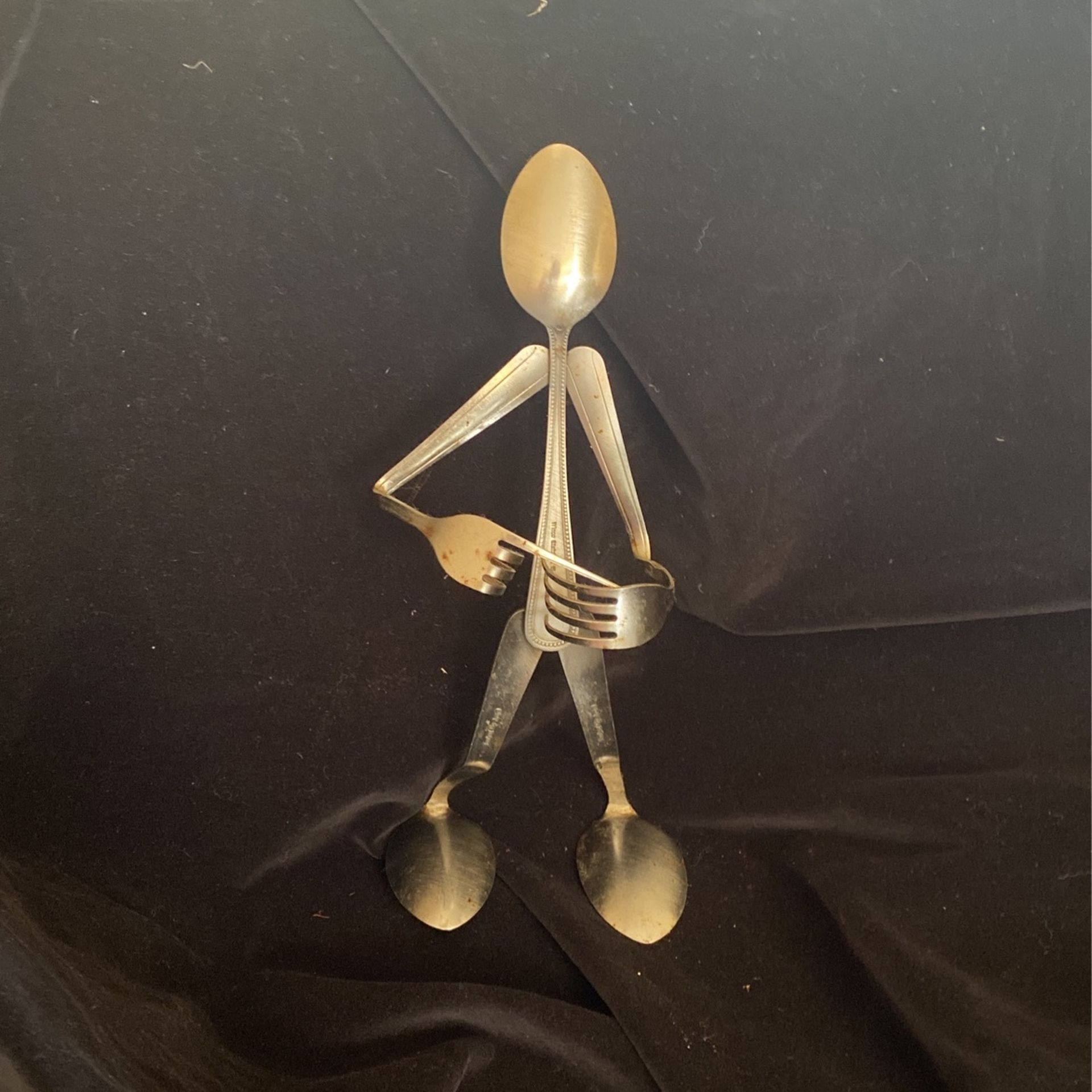 Vintage Silverware Sculpture