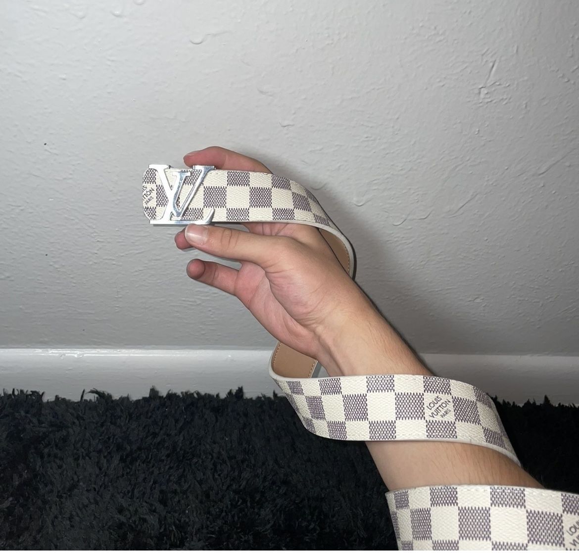 Cream Louis Vuitton Belt