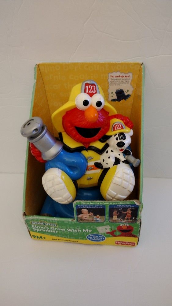 ELMO Grow With Me SPRINKLER Fisher Price Mattel Sesame Street