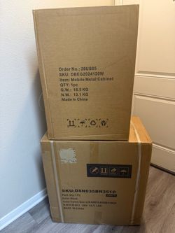Free pickup both for 120$ cart and file cabinet
