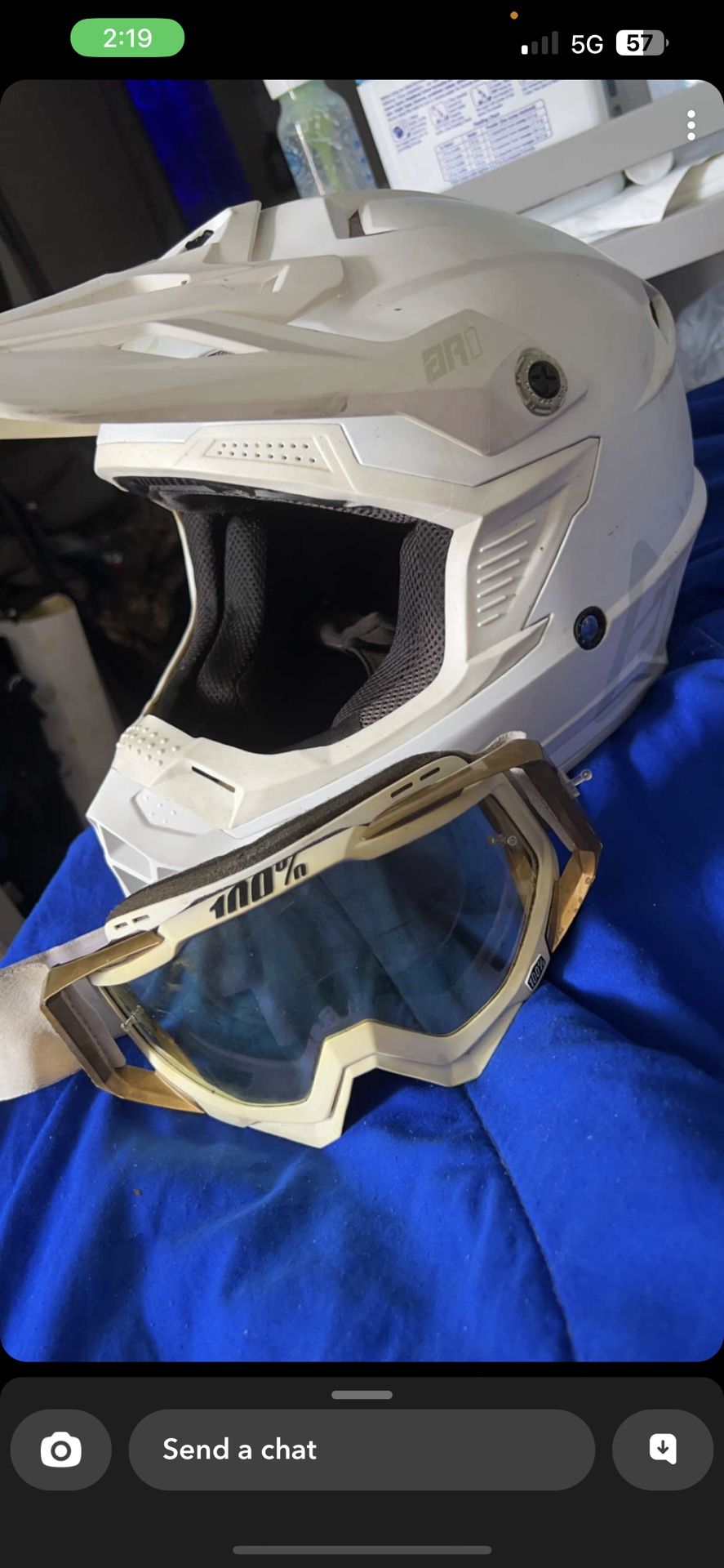 Dirt Bike Helmet W Goggles Dirt Bike Helmet W Goggles