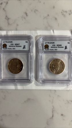 ICG Graded 1(contact info removed) $1 Coins MS67 & MS66 Advance Release