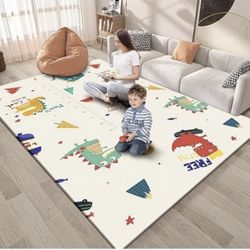 Fshibila Baby Playpen Mat, 74" × 50“ Baby Play Mat for Floor, Baby Playmat for Playpen, Thick Ultra Soft Playpen Mat for Playing or Crawling, Provides