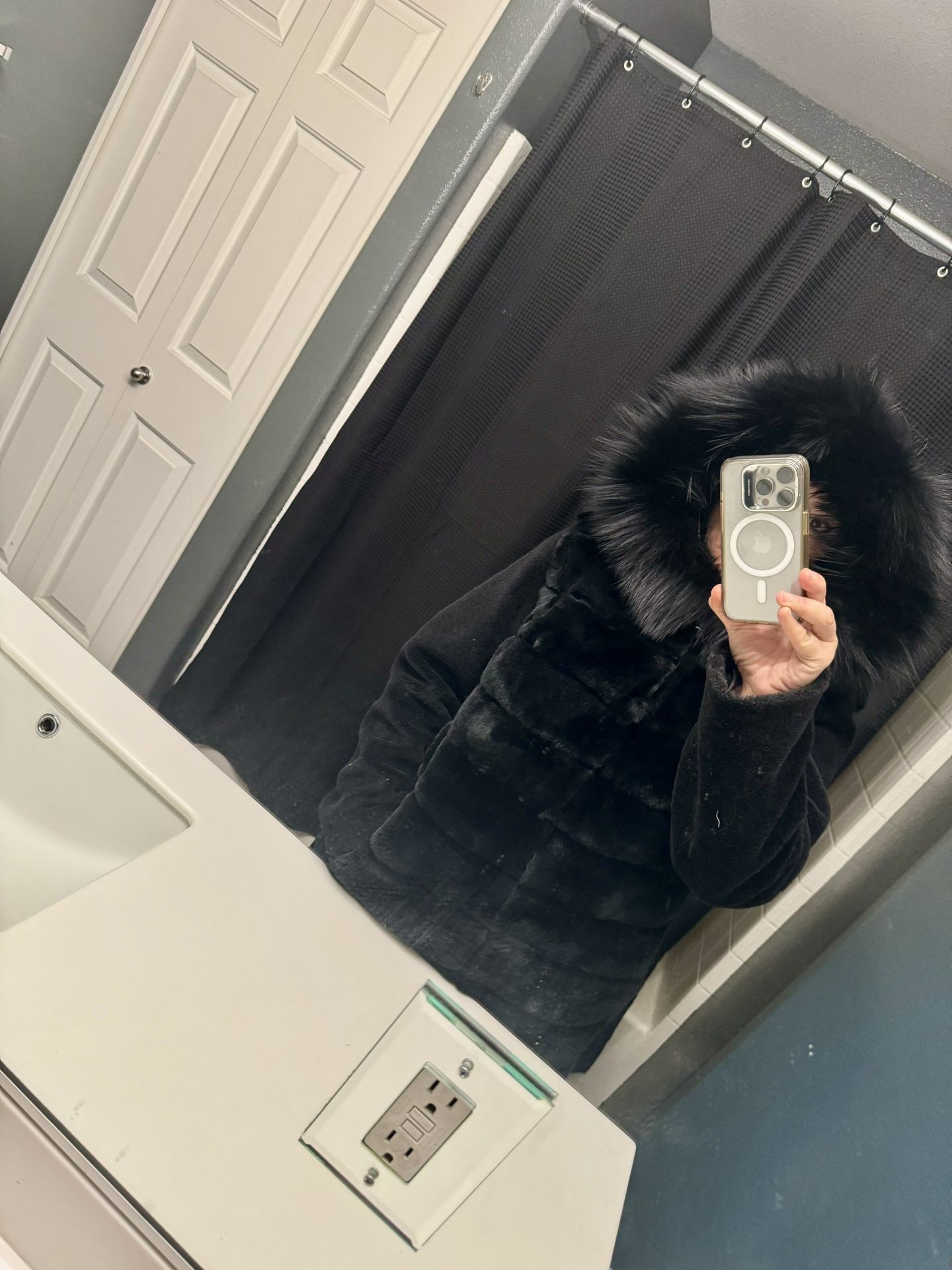 Blue Duck Chinchilla Real Fur Jaquet