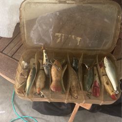Vintage Fishing Lure Box 