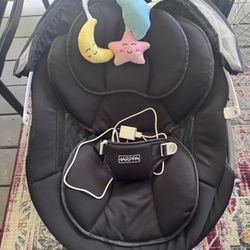  Electric Baby Swing for Infants with Bluetooth Music, 5 Sway Speed, Remote Control