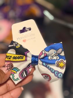 Handmade Sanrio Pochacco Hair Bow Clip