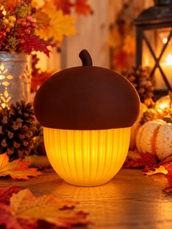 3 Printed Acorn Tea Light/Container