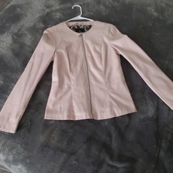 Pink Leather Javket