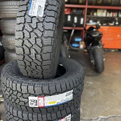 17” tires new falken 265/70/17 with installation $880