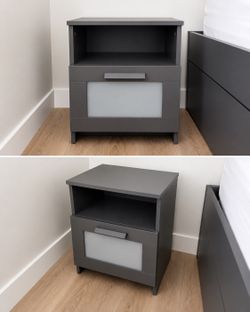 IKEA BRIMNES Nightstands (Set of 2) – Gray