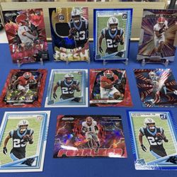 2025 Trevor Etienne 11 Card Rookie Lot! Prizm, Donruss Rated Rookie, Revolution