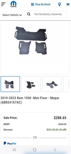 Ram 1500 floor mat