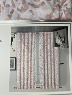 Brand New Cotton Floral Pink Curtains