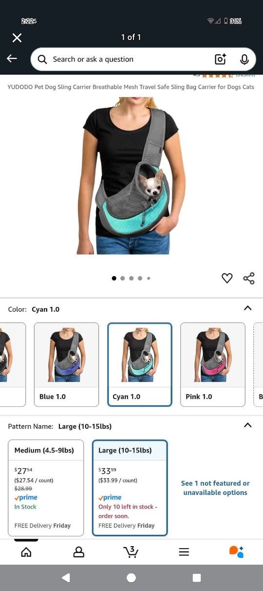 Yudodo Pet/Dog Carrier