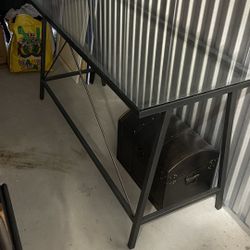 CB 2 Glass And Metal Desk