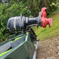 90 Hrs Mercury Out Board With Jet Pump  Looking To Trade For A Four Stroke Tiller With Prop