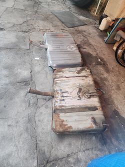 Vintage Metal Fuel Tanks Lot of 2