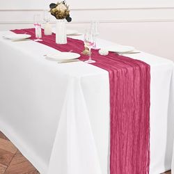 Pink table runners