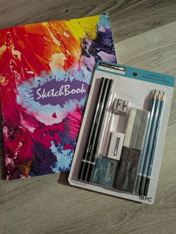Sketchbook & Charcoal set!