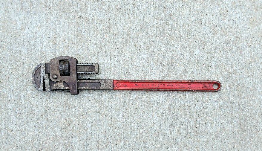 Vintage Proto Drop Forged 24" Pipe Wrench 