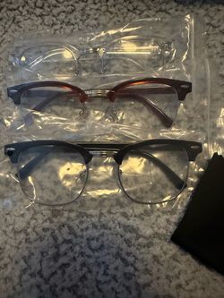 Blue light glasses set of 3 brand new
