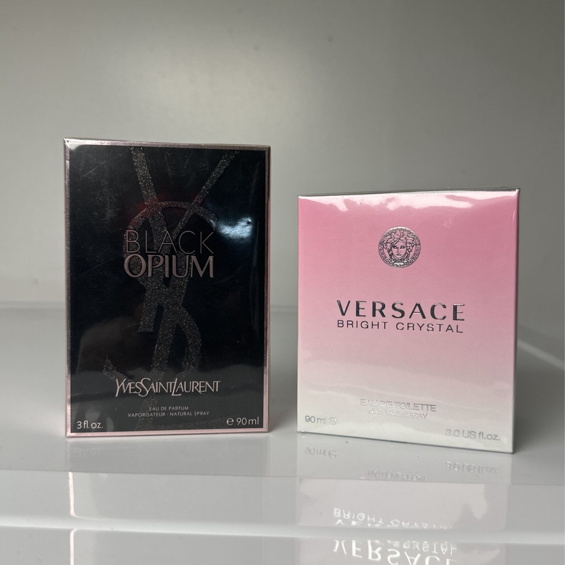 Black Opium Ysl Eau De Parfum 3fl Oz Versace Bright Crystal for Sale in Center Line MI OfferUp