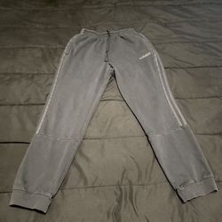 Adidas Sweatpants Unisex Medium – Black Joggers 3 Stripe