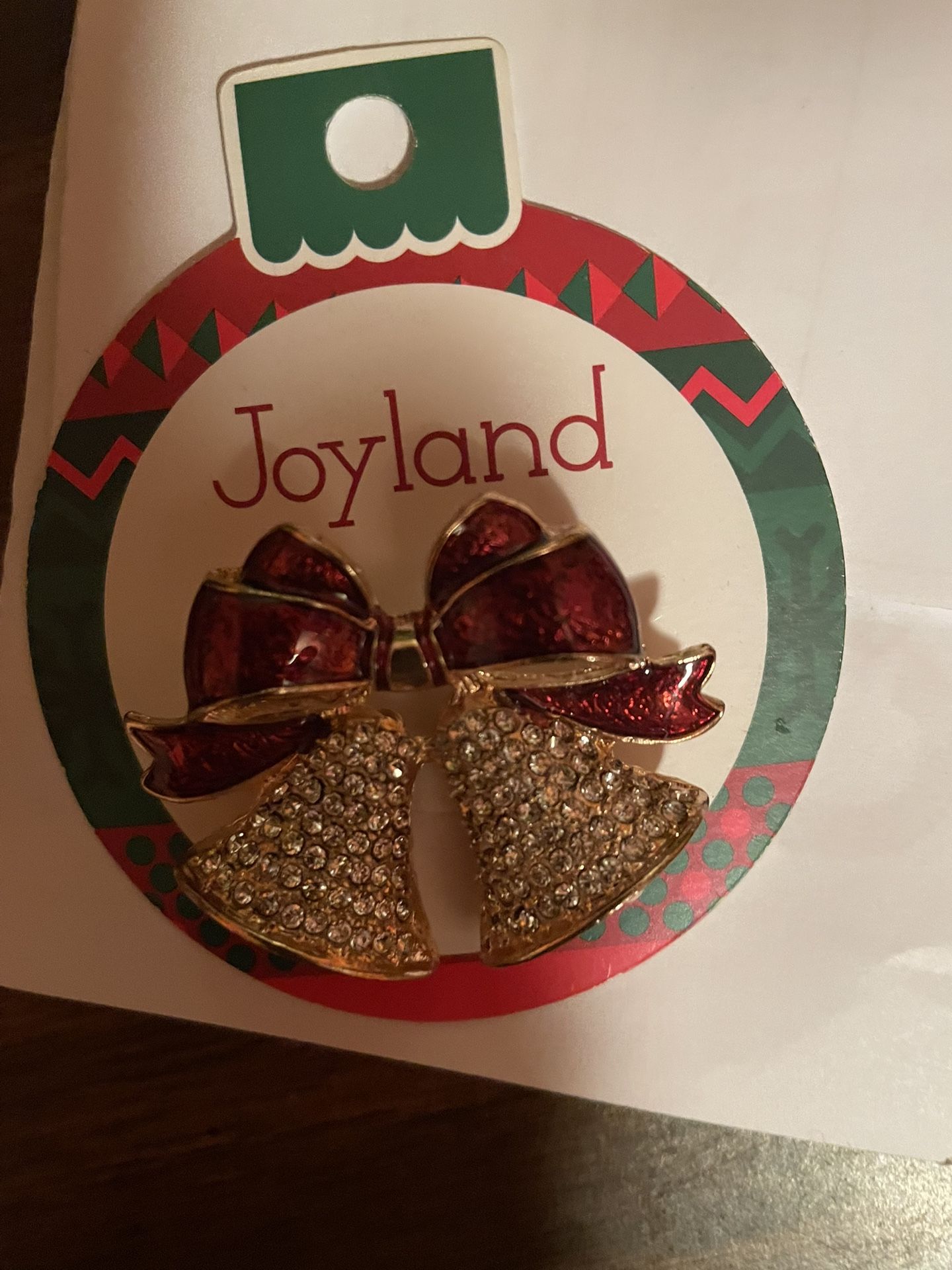 CHRISTMAS HOLIDAYS BELL BROOCH/LAPEL PIN