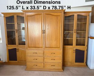 Oak Entertainment Center