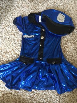 Police costume size 6