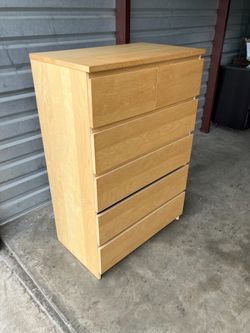 light brown dresser ikea Boho Seagrass 3-Drawer Dresser Light Brown (Set of 2)
