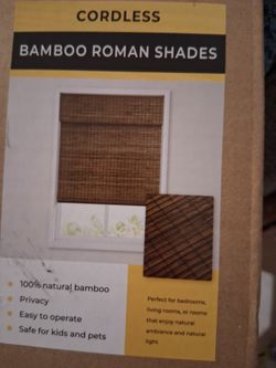 Cordless Bamboo Shades