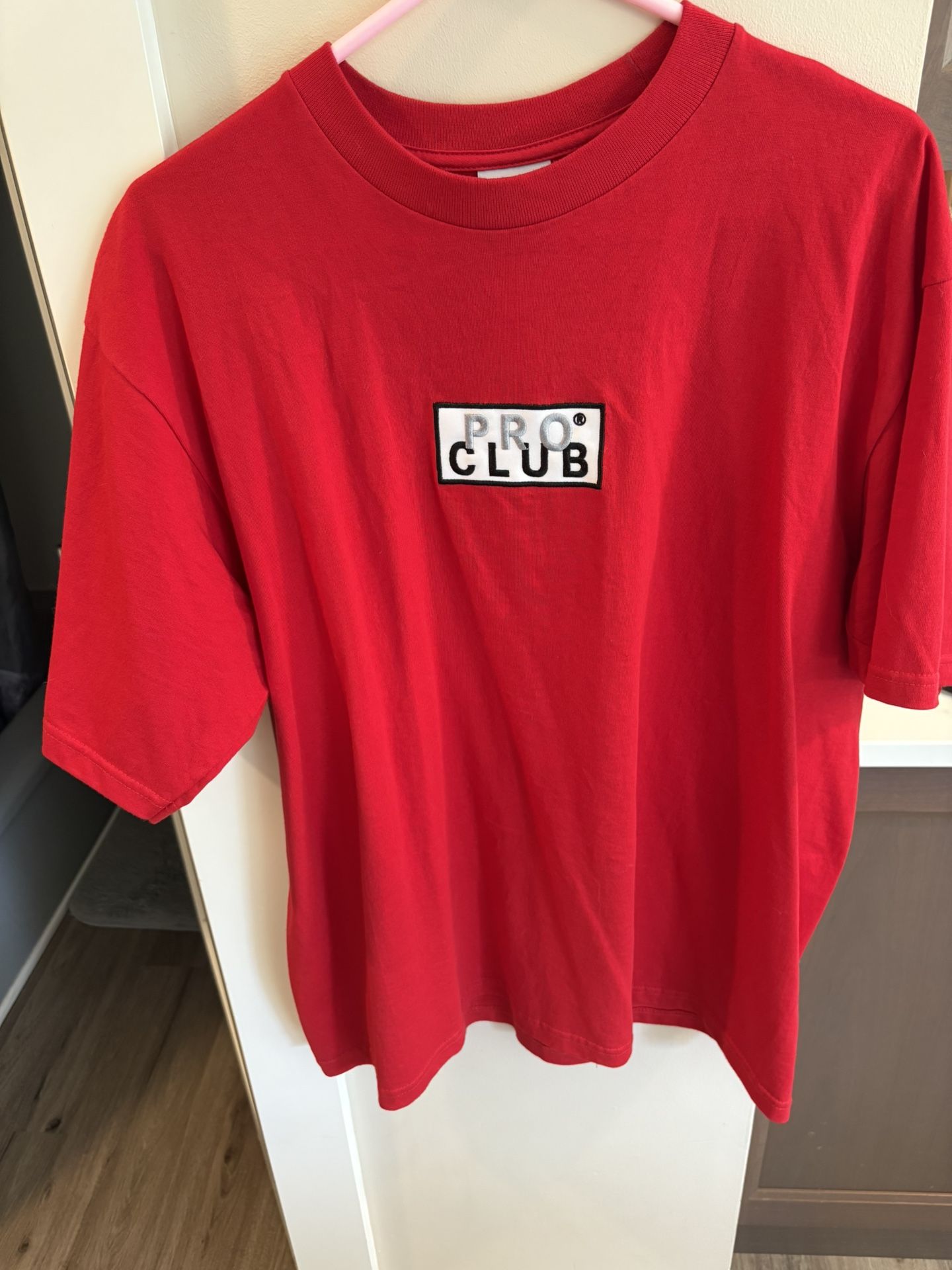 Pro Club Member Box Logo Red T-Shirt