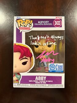 Abby KPOP Demon Hunters Signed Funko Pop