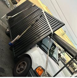 Black Metal Slatted Roof Panel / Pergola Cover