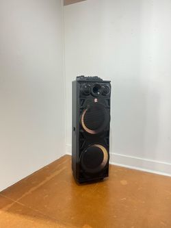 iPhoenix Dual 12” Bluetooth Party Speaker + Wireless Mic – Like New