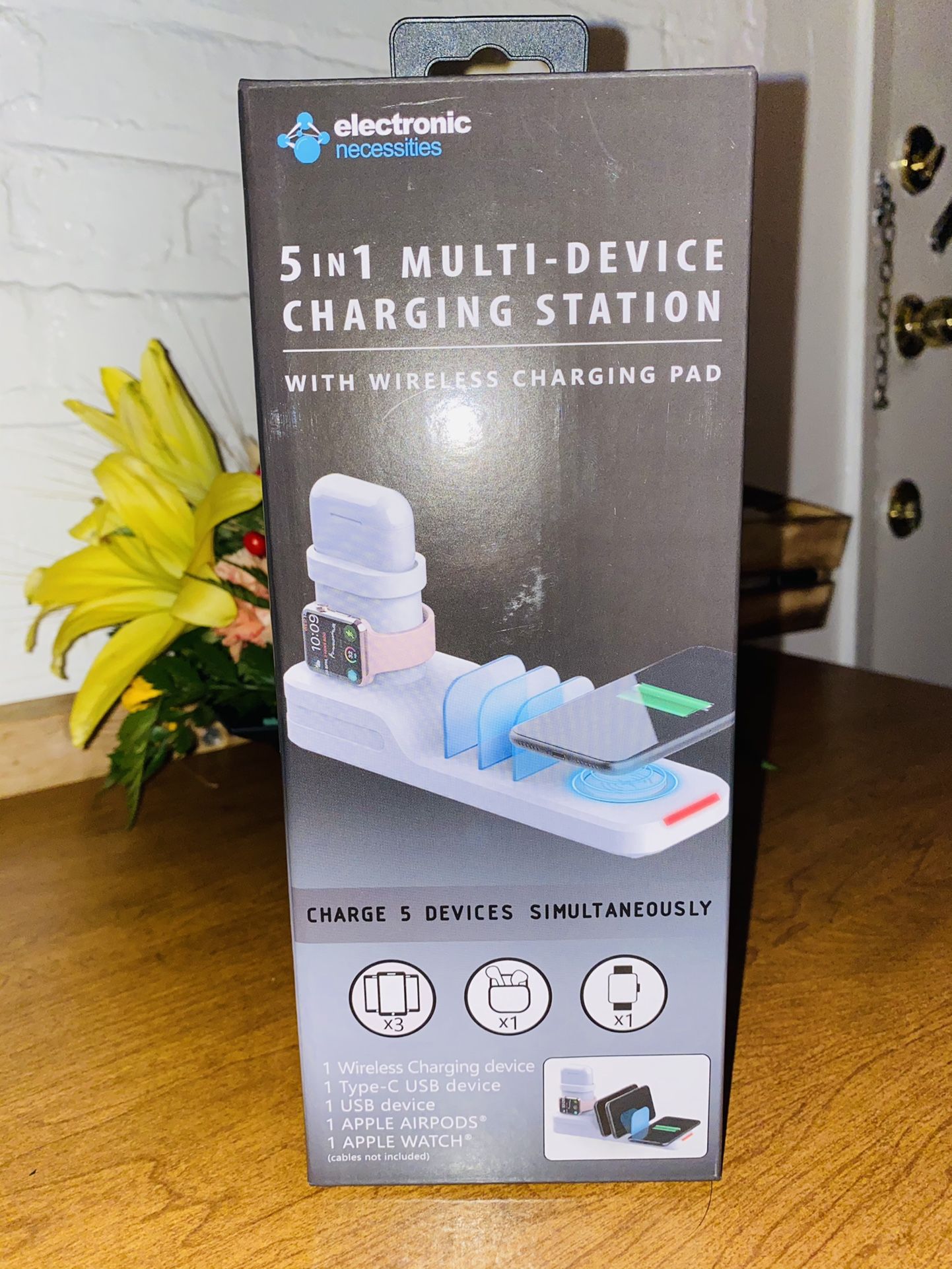 5 in 1 Multi-Device Charging Station iPhone Apple watch samsung LG Google New